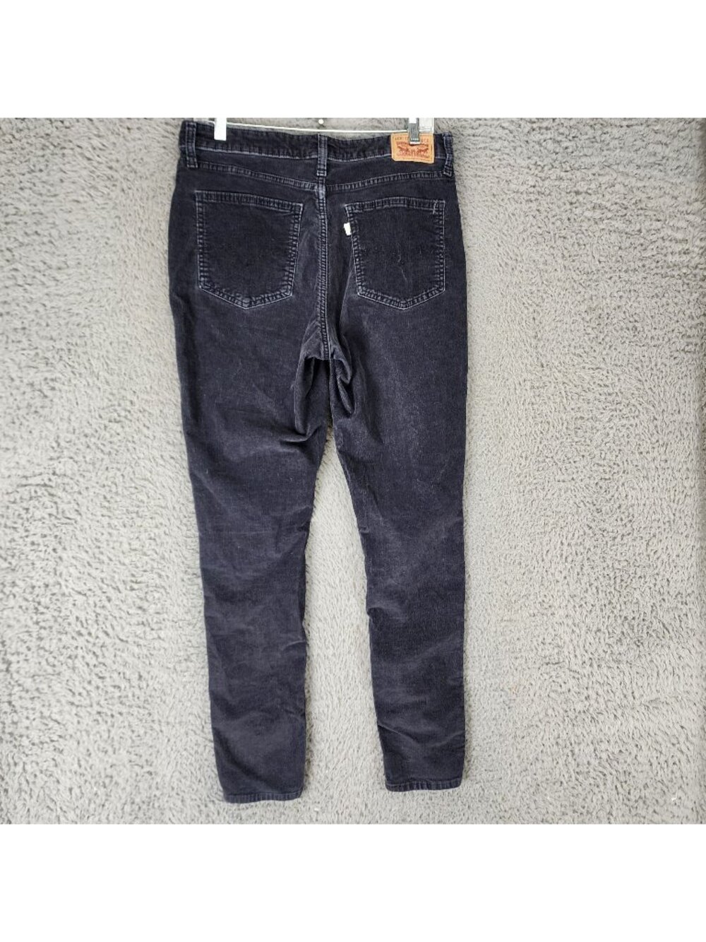 Levis Jeans Womens 31 Black 721 Corduroy Stretch High Rise Skinny *Read*